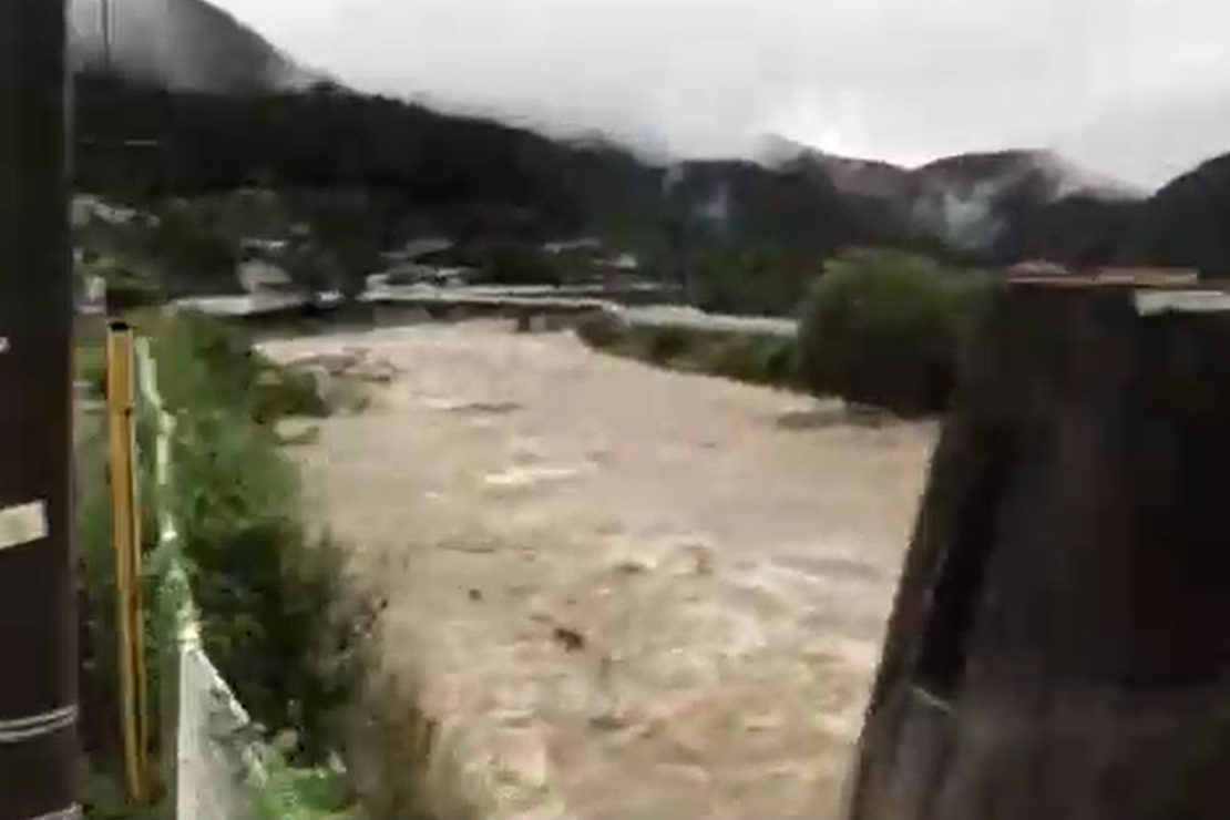 平成３０年７月豪雨の様子