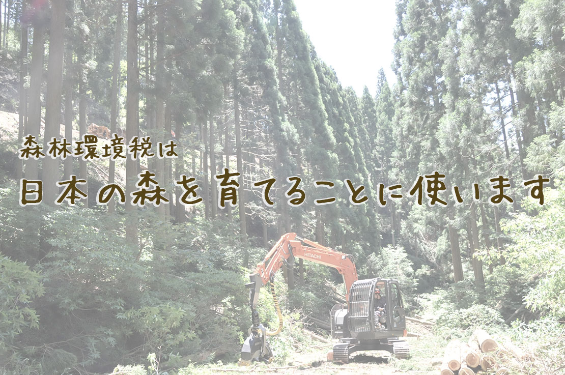 日本の森を育てることに使います